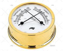 IMN THERMOMETER-HYGROMETER. BRASS DIAL 9