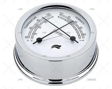 THERMOM.-HYGROM. BRASS CHROME. DIAL 95mm
