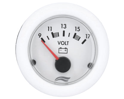 VOLTMETER IMB  12V WHITE