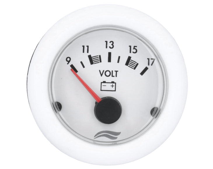 VOLTMETER IMB  12V WHITE