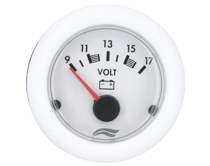 VOLTMETER IMB  12V WHITE