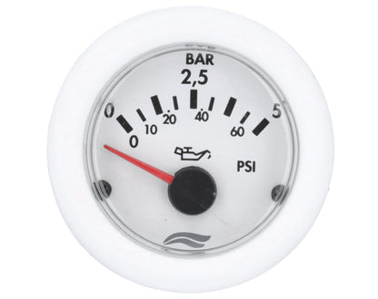 PRESSURE GAUGE IMB   5BAR 12V WHITE