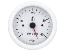 TACHOMETER IMB 4000RPM 12V WHITE