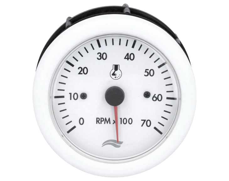 TACHOMETER IMB 7000RPM 12V WHITE