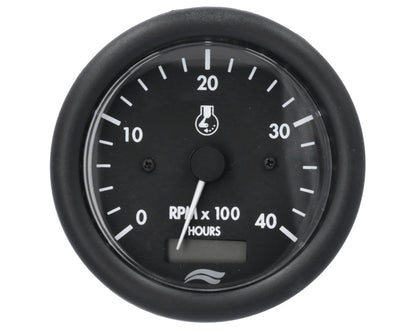 TACHOMETER IMB 4000rpm 12V W/HOURMETER