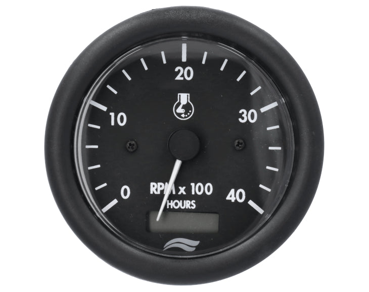 TACHOMETER IMB 4000rpm 12V W/HOURMETER