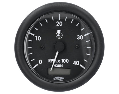 TACHOMETER IMB 4000rpm 12V W/HOURMETER