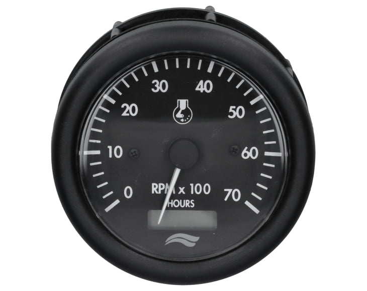 TACHOMETER IMN 7000rpm 12V W/HOURMETER