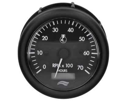 TACHOMETER IMN 7000rpm 12V W/HOURMETER