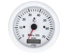 TACHOMETER IMB 7000rpm 12V W/HOURMETER