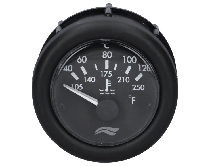 TEMPERATURE GAUGE IMN 120?C 12V BLACK