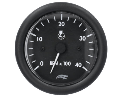 TACHOMETER IMN 4000 RPM 12V BLACK