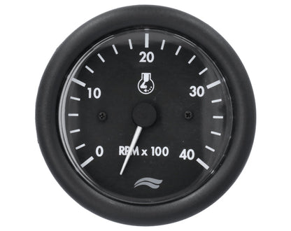 TACHOMETER IMN 4000 RPM 12V BLACK