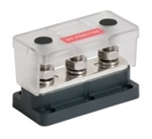 BEP Bus Bar Pro Installer Heavy-Duty With Cover 3x Studs 10mm (3/8") 650A 50V DC (Bulk)