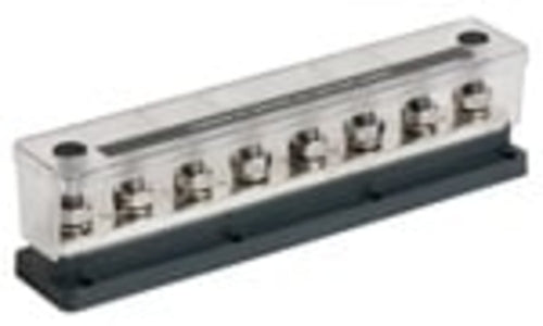 BEP Bus Bar Pro Installer Heavy-Duty With Cover 8x Studs 10mm (3/8") 650A 50V DC
