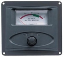 BEP Analog DC Voltmeter Panel Mount Up To 3 Inputs 8-16V DC