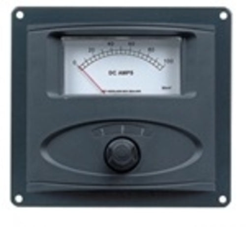 BEP Analog DC Ampmeter Panel Mount Up To 3 Inputs 0-100A Includes 1x Shunt
