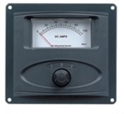 BEP Analog DC Ampmeter Panel Mount Up To 3 Inputs 0-100A Includes 1x Shunt