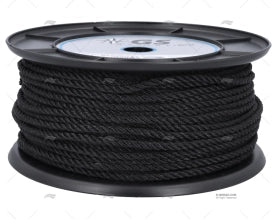 MOORING ROPE BLACK  6mm HIGH STRENGTH