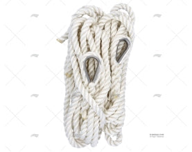 WHITE SPLICED LINES/SS 2X7M 16mm