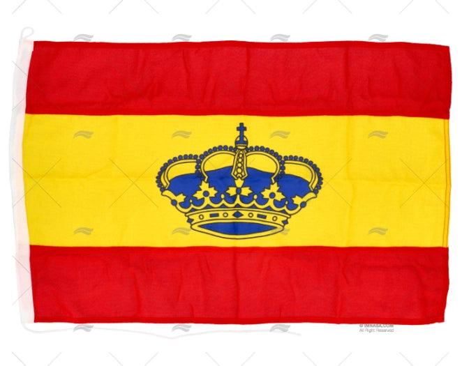 SPANISH FLAG WITH CROWN 60x40cm HQ ADRIA BANDIERE
