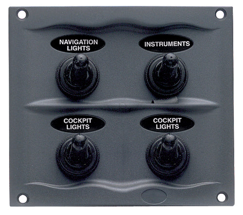 BEP Switch Panel DC Waterproof 4xOn/Off White
