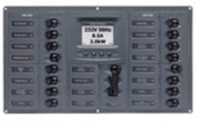 BEP Circuit Breaker Panel AC 110V 16x Single Pole 2x Inputs AC120V with ACSM