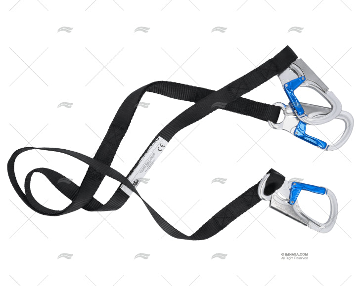 LIFELINE 2m 3 ALUMINUM HOOKS ISO12401 VELERIA SAN GIORGIO