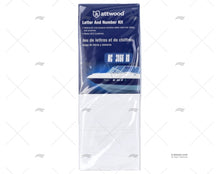 LETTER & NUMBER KIT 148pcs WHITE ATTWOOD