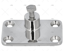 DECK HINGE, SIDE MOUNT S.S. 47x73mm