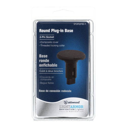 Attwood Asm-rnd Base,blk,2pin