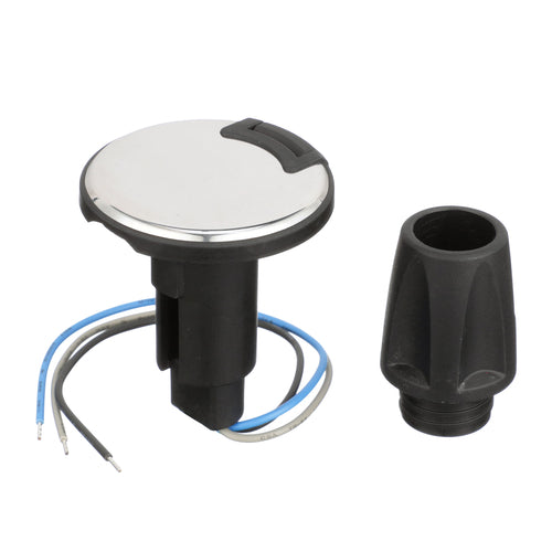 Attwood Asm-rnd Base, Om, Bk,3pin (Clam Shell)