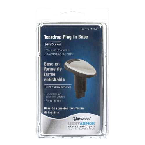 Attwood Asm-td Base, Ss-pl, 2 Pin (Clam Shell)