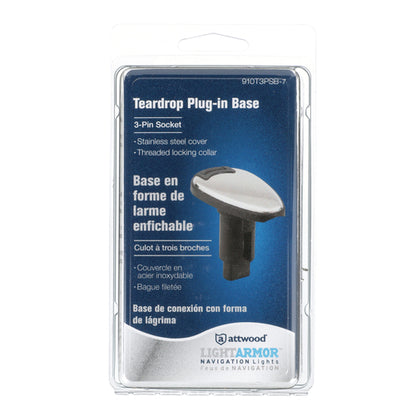 Attwood Asm-td Base, Ss-pl, 3 Pin (Clam Shell)