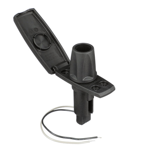 Attwood Asm-rect Base, Blk, 2 Pin (Clam Shell)