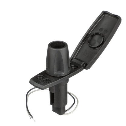 Attwood Asm-rect Base, Blk, 2 Pin (Clam Shell)