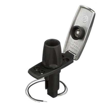 Attwood Asm-rect Base, SS, 2 Pin (Clam Shell)