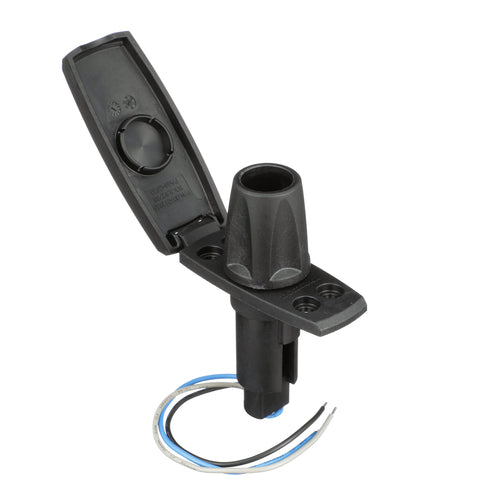 Attwood Asm-rect Base, Blk, 3 Pin (Clam Shell)