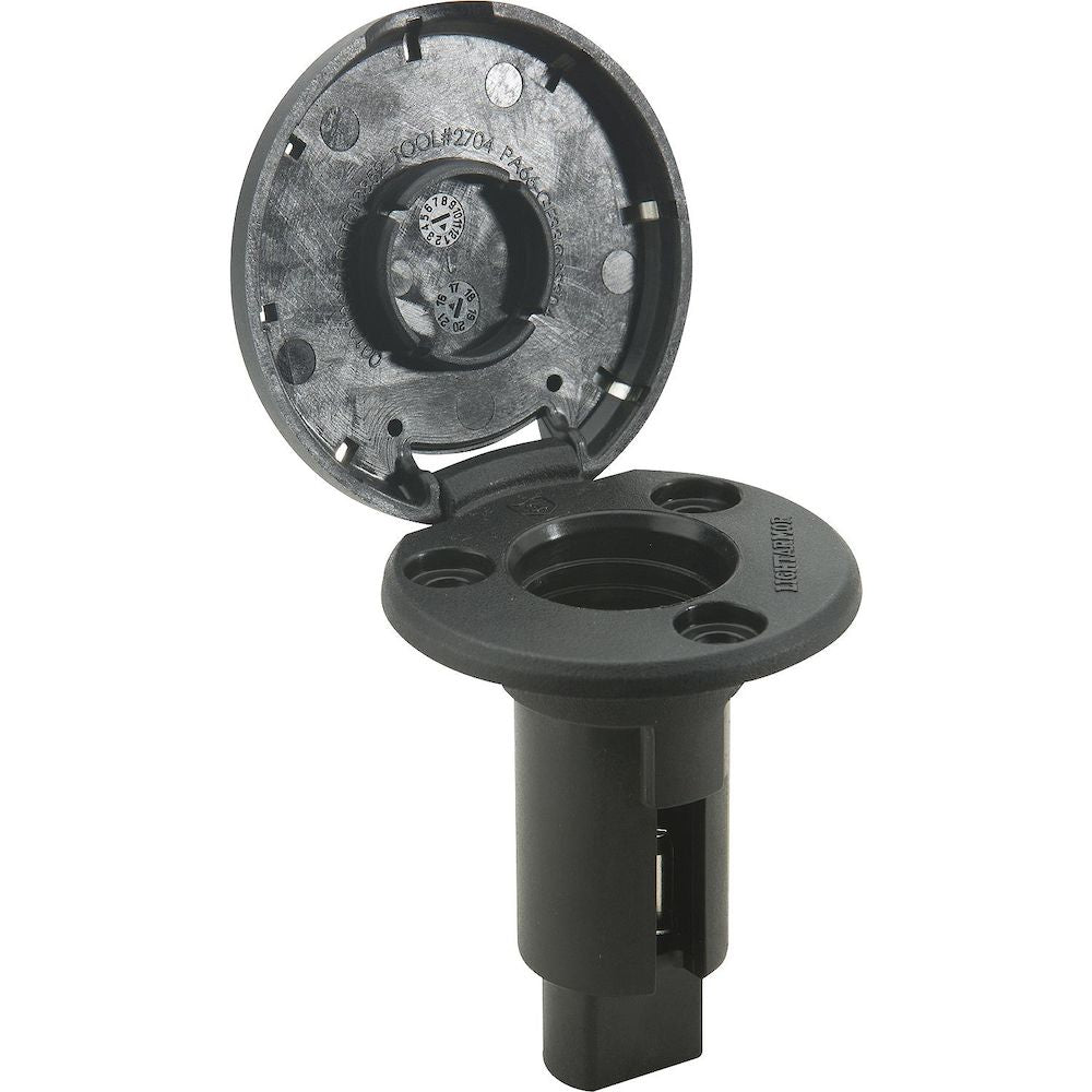 Attwood Asm-rnd Base, Om, Bk,2pin
