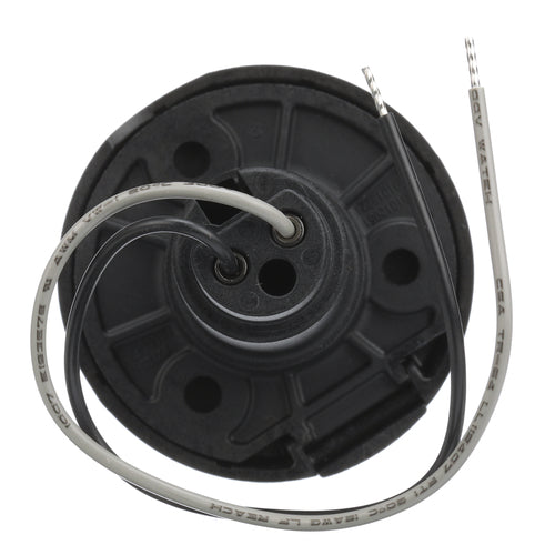 Attwood Asm-rnd Base, Om, Bk,2pin (Clam Shell)