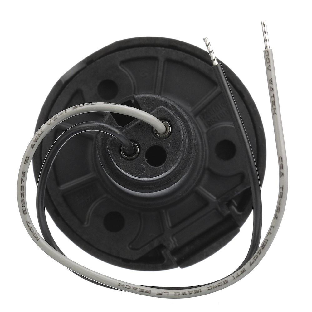 Attwood Asm-rnd Base, Om, Bk,2pin (Clam Shell)