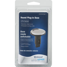 Attwood Asm-rnd Base, Om, Bk,3pin (Clam Shell)