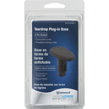 Attwood Asm-td Base, Blk, 2 Pin (Clam Shell)