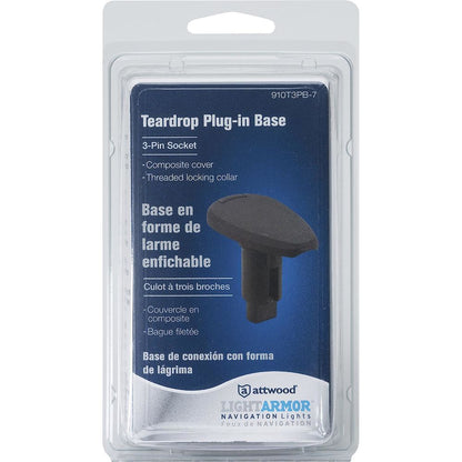 Attwood Asm-td Base, Blk, 3 Pin (Clam Shell)