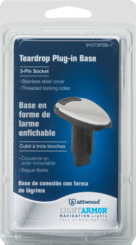 Attwood Asm-td Base, Ss-pl, 3 Pin (Clam Shell)