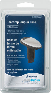 Attwood Asm-td Base, Ss-pl, 3 Pin (Clam Shell)
