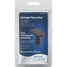 Attwood Asm-rect Base, Blk, 2 Pin (Clam Shell)