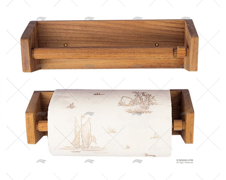 TEAK PAPER TOWEL HOLDER 330x95x95mm ARC MARINE