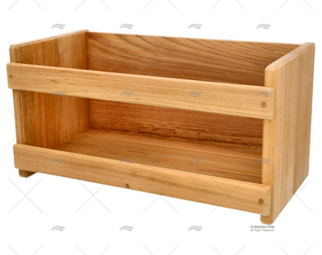 TEAK BOOK RACK 400x195x200mm ARC MARINE