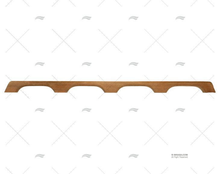 TEAK HANDRAIL 1090mm 4 BOWS ARC MARINE